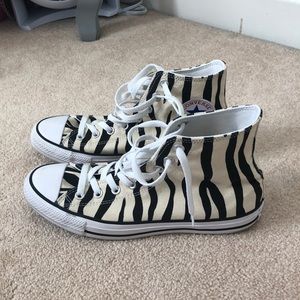 zebra high top converse